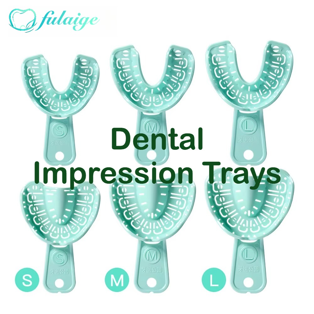 Dental Impression Material Kit - FULAIGE ชุดถาดพิมพ์ฟันแบบใช้แล้วทิ้ง 6 ชิ้น/ชุด พลาสติก ขนาด