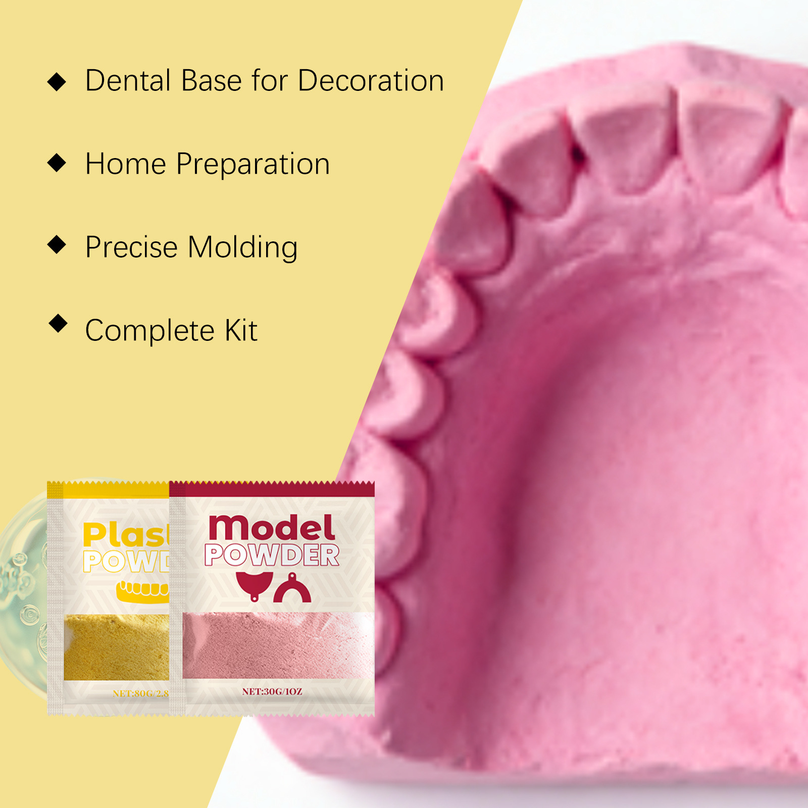 Dental Impression Material Kit - ชุดโมเดลฟัน DIY ชุดทำพิมพ์ฟัน โมเดลสำหรับการศึกษาทางทันตกรรม ทำง่าย สำหรับงานฝีมือ