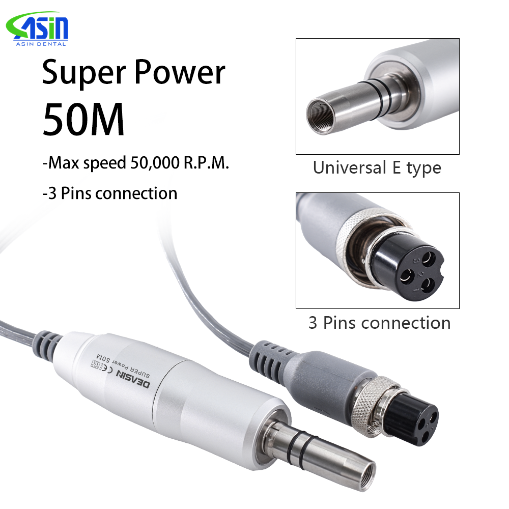 Dental Lab Micromotor 50K Rpm - มอเตอร์ไฟฟ้าไร้แปรงถ่าน HOT Dental E-type ความเร็ว 50k