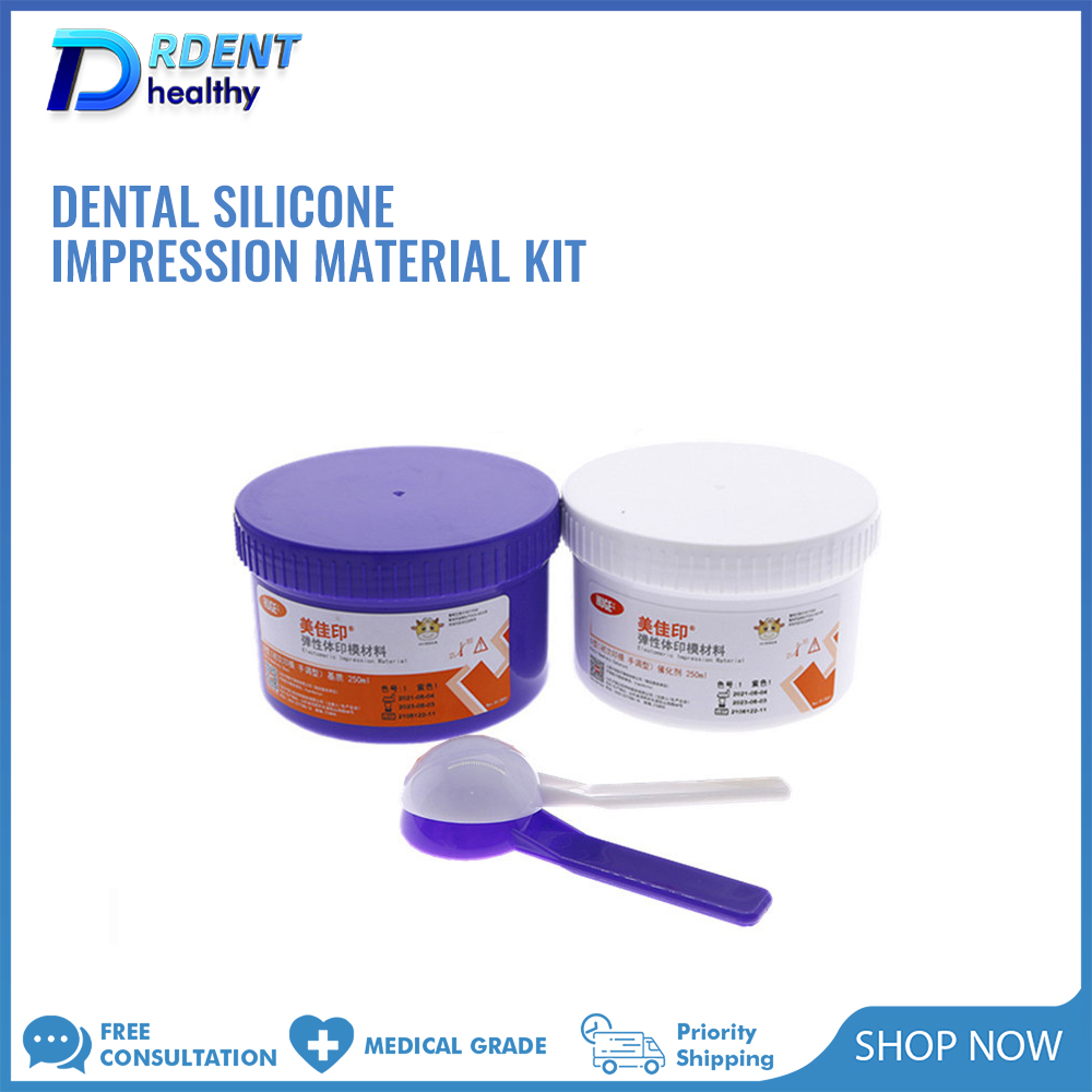 Dental Impression Material Kit - ชุดวัสดุซิลิโคนสำหรับพิมพ์ฟัน แบบเนื้อนุ่มและเนื้อแข็ง สำหรับครอบฟัน สะพานฟัน รากฟันเทียม อุปกรณ์ทันตแพทย์