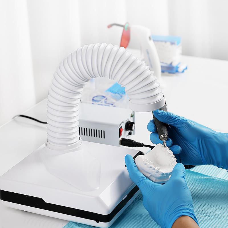Dental Lab Dust Collector - 60W LED ทันตกรรมเครื่องดูดฝุ่นฝุ่น EXTRACTOR ทันตกรรม Lab
