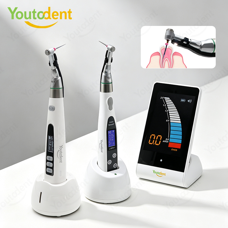Dental Endo Motor Apex Locator - ชุดมอเตอร์เอ็นโดไร้สาย Youtodent พร้อมเครื่องหาตำแหน่งเอเพ็กซ์ หัวต่อแบบ Contra Angle