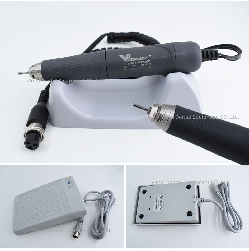 Dental Lab Micromotor 50K Rpm - เครื่องขัดฟันแบบไมโครมอเตอร์ G800 ความเร็ว 50,000 รอบต่อนาที พร้อมด้ามจับ