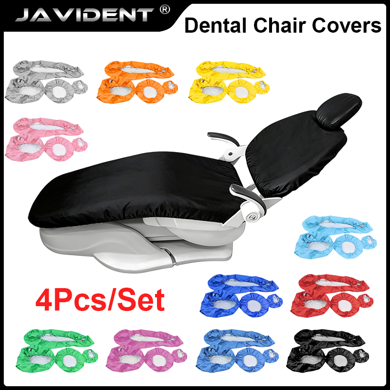Dental Chair Unit Complete - ชุดคลุมเก้าอี้ทำฟันแบบสี่ชิ้นสำหรับคลินิกทันตกรรม: กันน้ำ ทนทานต่อการสึกหรอ ผ้าคลุมหนา และผ้าคลุมหนัง