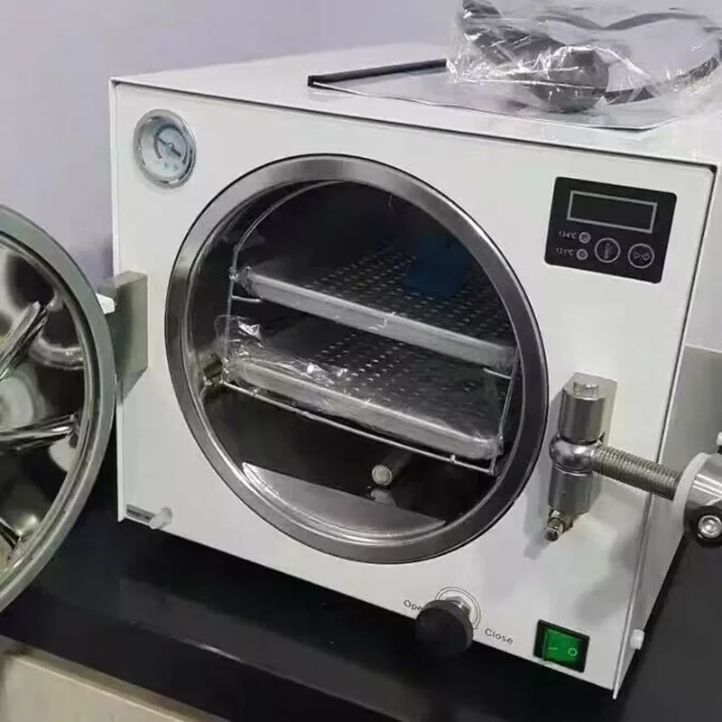 Dental Autoclave Sterilizer 18L - เครื่องนึ่งฆ่าเชื้อทางทันตกรรมแบบตั้งโต๊ะ 14 ลิตร/18 ลิตร เครื่องนึ่งฆ่าเชื้อแบบพกพา อุปกรณ์สำหรับทำเล็บ
