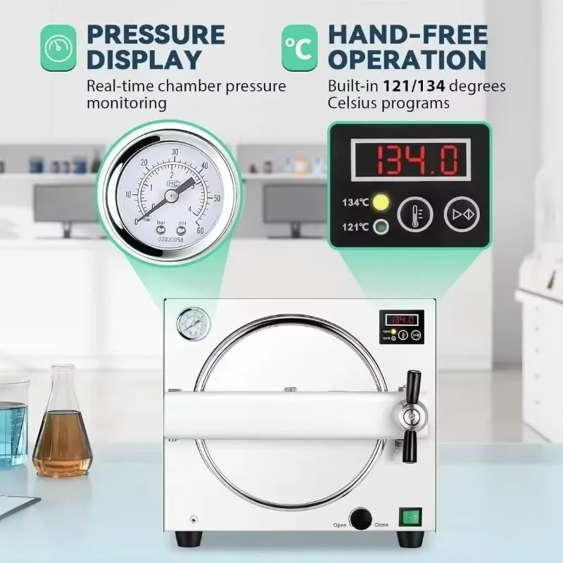 เครื่องนึ่งฆ่าเชื้อด้วยไอน้ำแน - Dental Autoclave Sterilizer 18L บทวิจารณ์และราคา