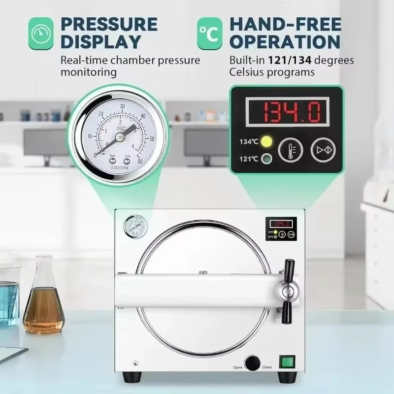 เครื่องนึ่งฆ่าเชื้อแบบแนวตั้งข - Dental Autoclave Sterilizer 18L บทวิจารณ์และราคา