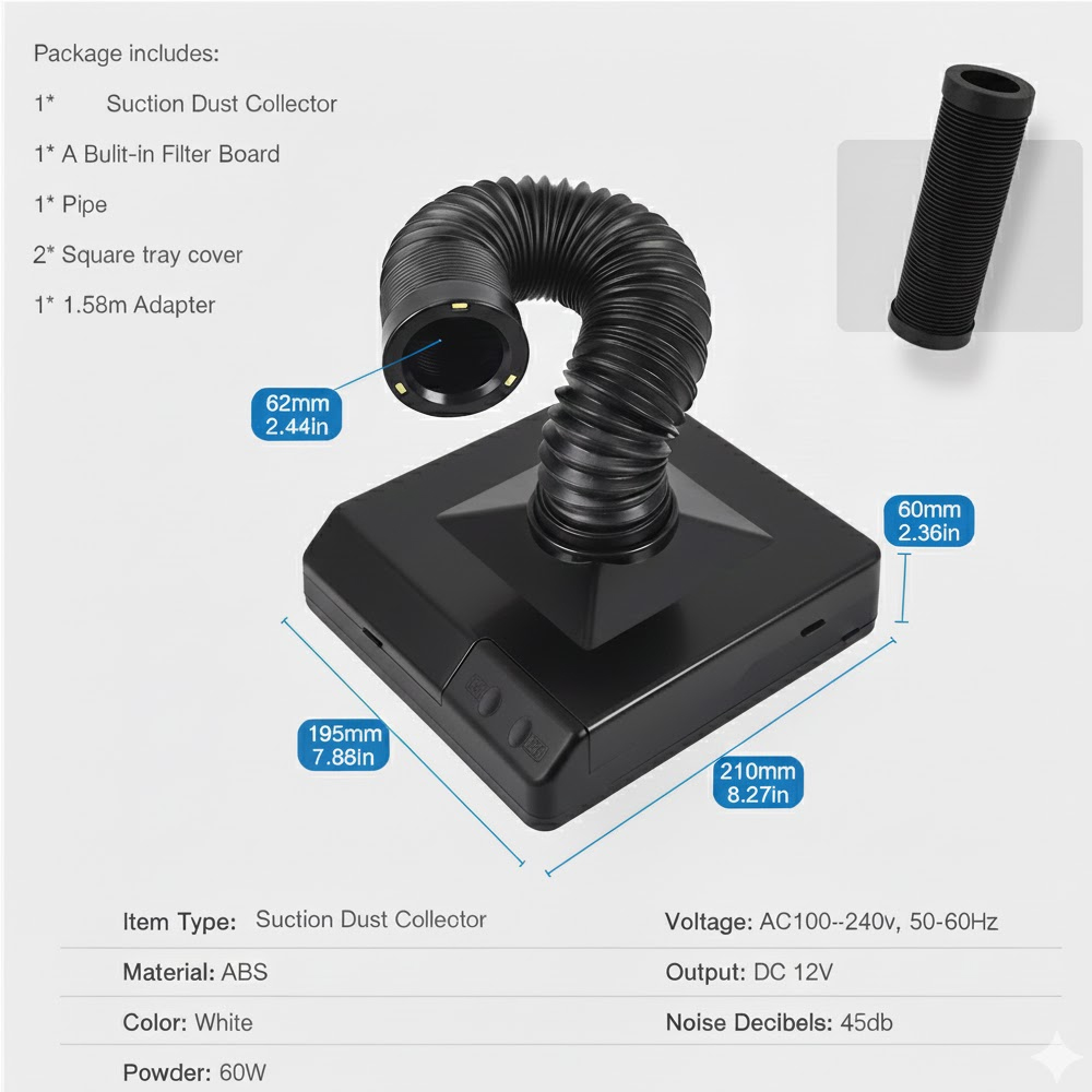 เครื่องดูดฝุ่นสำหรับทันตกรรม 6 - Dental Lab Dust Collector บทวิจารณ์และราคา